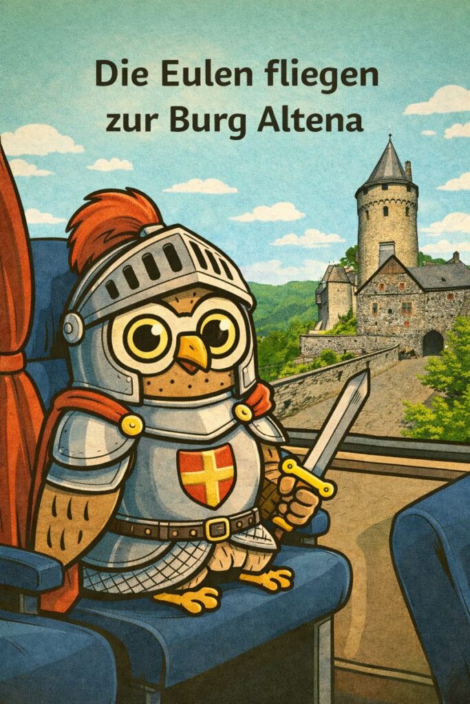 Die Eulen-Schulkinder fliegen zur Burg Altena
