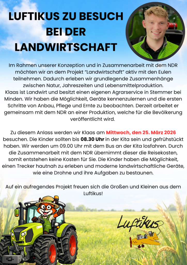 Luftikus zu Besuch bei der Landwirtschaft